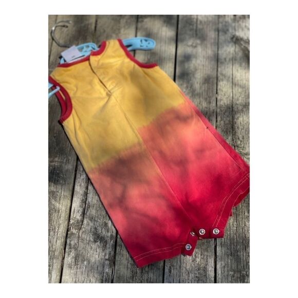 Generations Ombre Tie Dye Romper Duck Patch 18 month - Picture 5 of 7